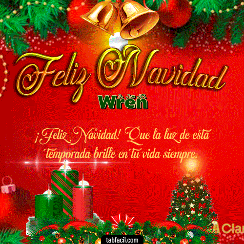 Feliz Navidad Wren GIF