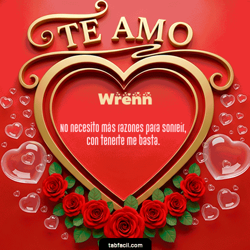 GIF de Wrenn - Te Amo
