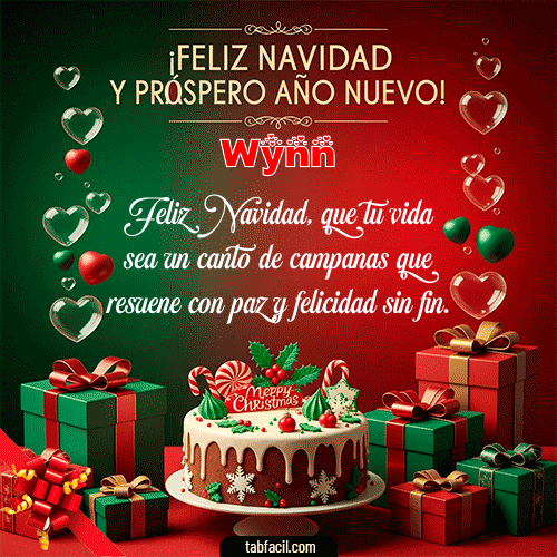 GIF de Wynn - Feliz Navidad y Próspero Año Nuevo