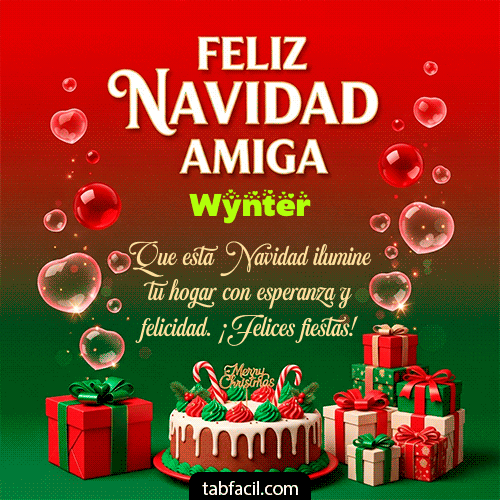 GIF de Wynter - Feliz Navidad Amiga