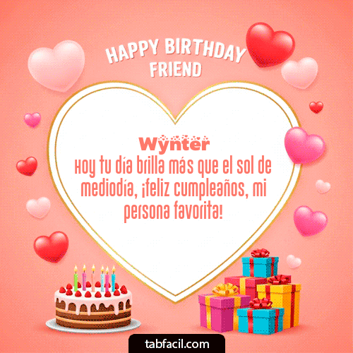 Feliz Cumpleaños Wynter GIF