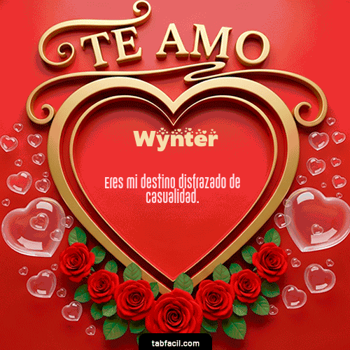 GIF de Wynter - Te Amo
