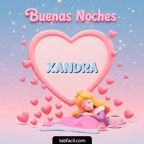 GIF de Xandra - Buenas noches corazón