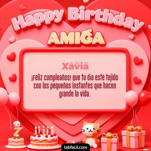 GIF de Xavia - 🍰 Happy BirthDay Amiga
