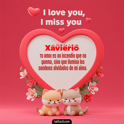 GIF Animado de Feliz Dia Amor para Xavierio - Te quiero, Te  amo, Te extraño