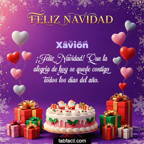 GIF Animado de Feliz Navidad para Xavion - 🎅 Merry Christmas