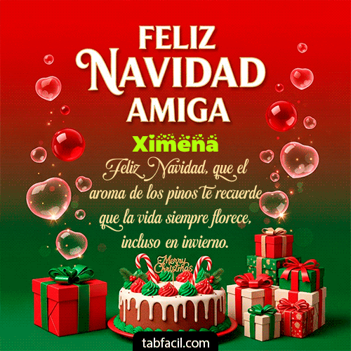 GIF de Ximena - Feliz Navidad Amiga