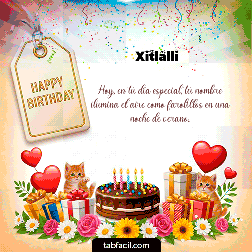 Feliz Cumpleaños Xitlalli GIF