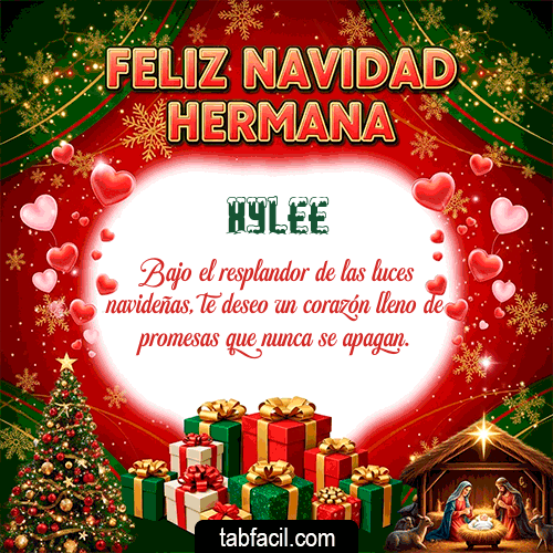GIF de Xylee - Feliz Navidad Hermana