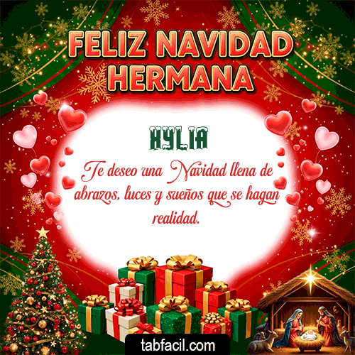 GIF de Xylia - Feliz Navidad Hermana