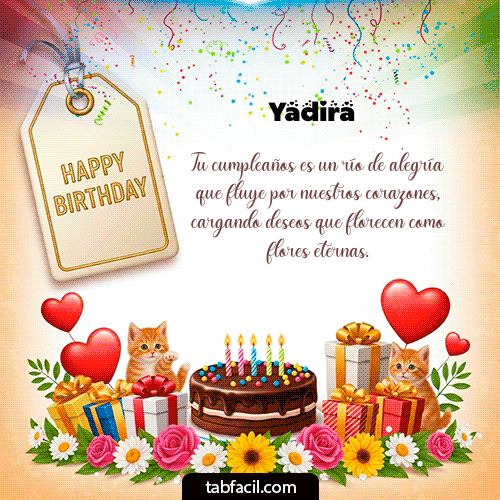 Feliz Cumpleaños Yadira GIF