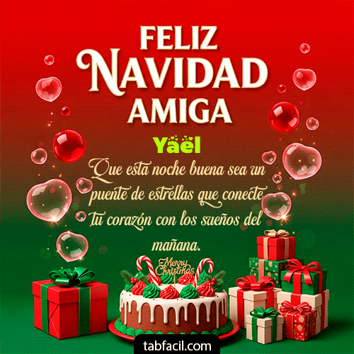 GIF de Yael - Feliz Navidad Amiga