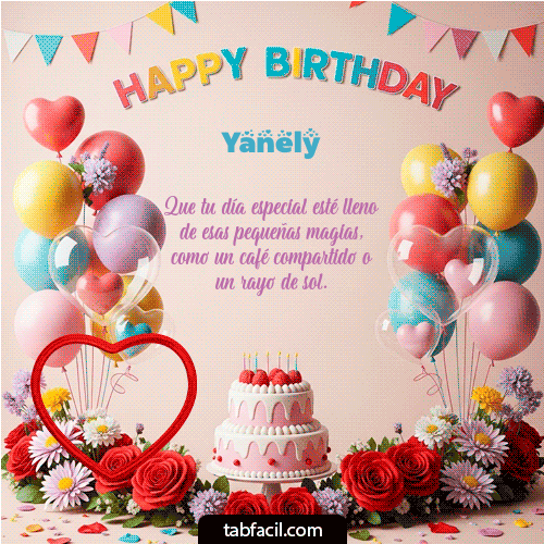 GIF Animado de Feliz Cumpleaños para Yanely - Happy birthday, my friend!