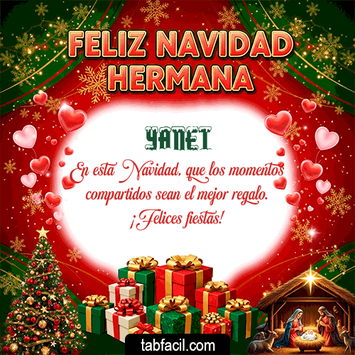 Ver GIF de Feliz Navidad Hermana GIF de Yanet - Feliz Navidad Hermana