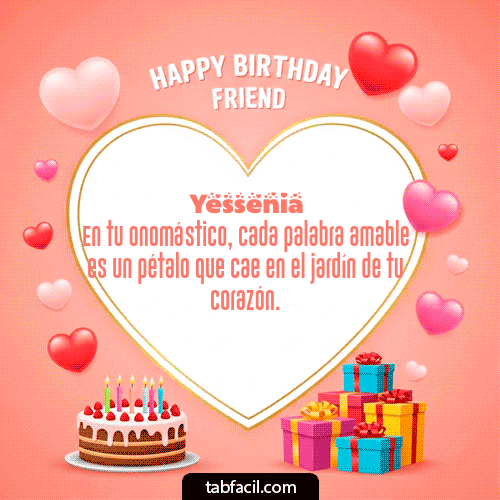 Feliz Cumpleaños Yessenia GIF