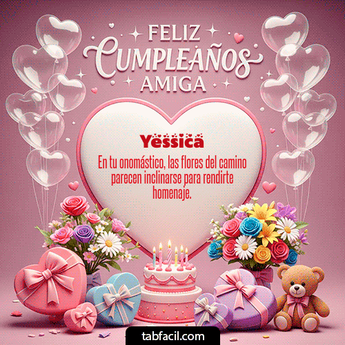 Feliz Cumpleaños Yessica GIF