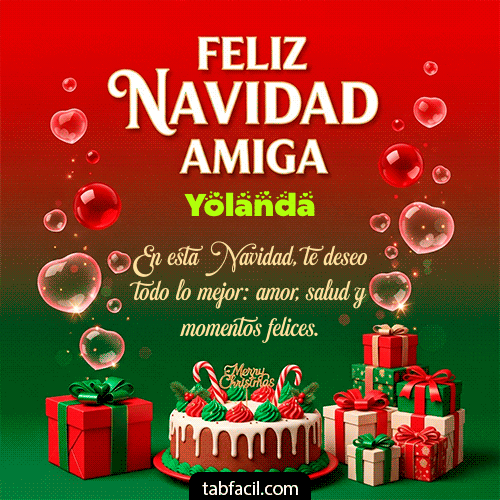 GIF de Yolanda - Feliz Navidad Amiga