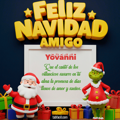 Feliz Navidad Yovanni GIF