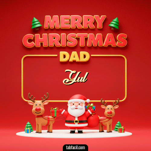 GIF Animado de Feliz Navidad para Yul - Merry Christmas DAD
