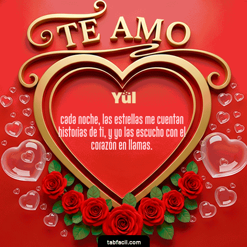 GIF Animado de Feliz Dia Amor para Yul - Te Amo