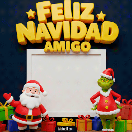 Generar Gif Feliz Navidad Amigo