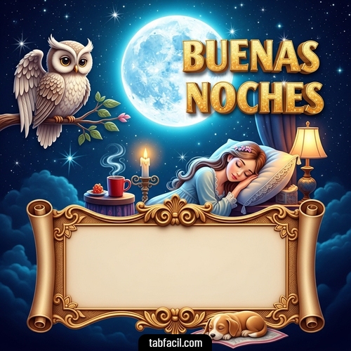 Imagen  Buenas Noches Luna Buho Angel Imagen de Buenas Noches Luna Buho Angel