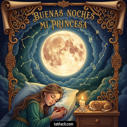 Imagen  Buenas Noches Mi Princesa Angel Imagen de Buenas Noches Mi Princesa Angel
