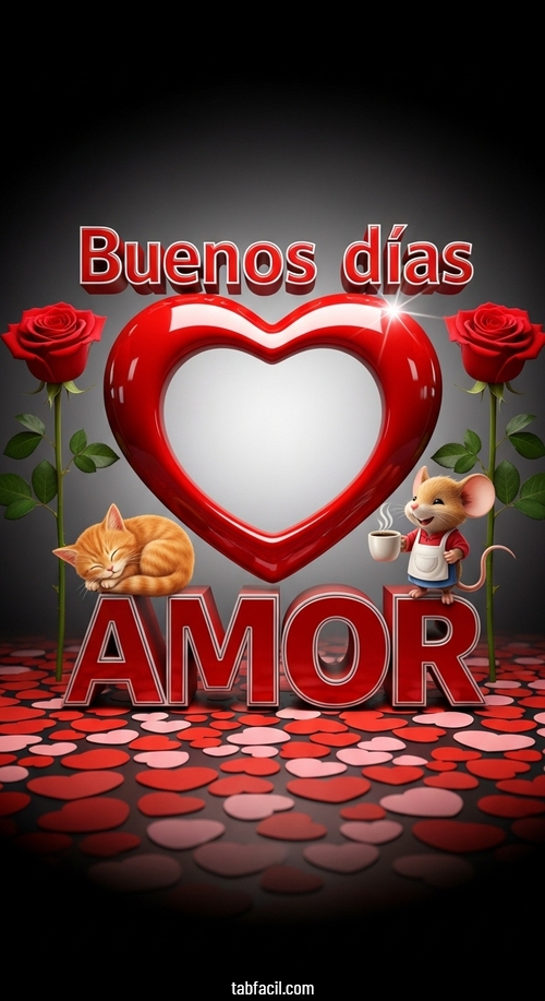 Imagen  Buenos dias Amor gato y ratona Sophia Imagen de Buenos dias Amor gato y ratona Sophia