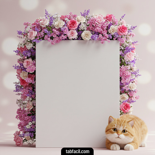 Imagen de carta de amor con gatito Sofia