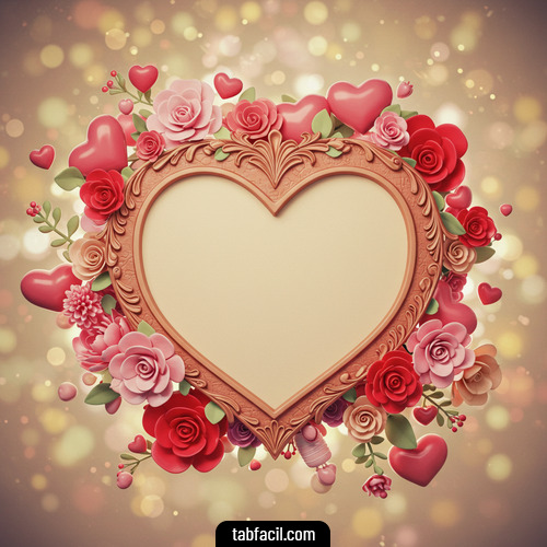 Imagen de Corazon de flores Sofia