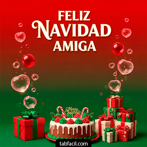 Generar Gif Feliz Navidad Amiga
