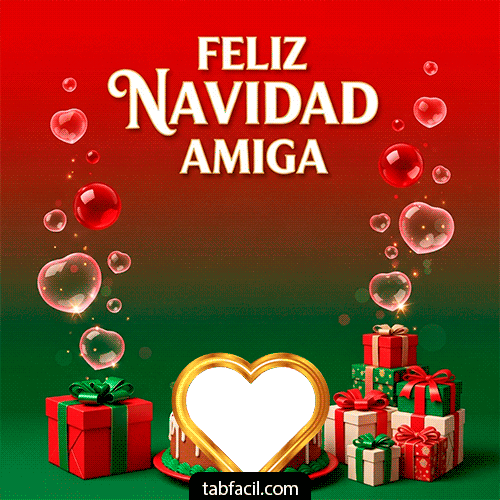 Generar marco foto Feliz Navidad Amiga