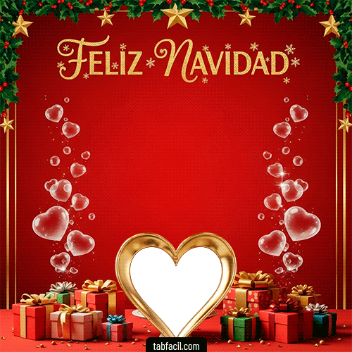 Generar marco foto Feliz Navidad Amor