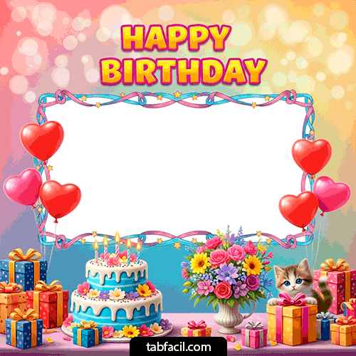 Plantilla GIF Happy BirthDay - Feliz Cumpleaños
