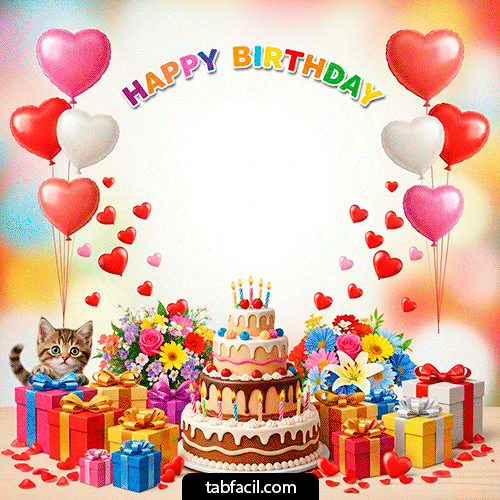 Plantilla GIF Happy BirthDay - Feliz Cumpleaños