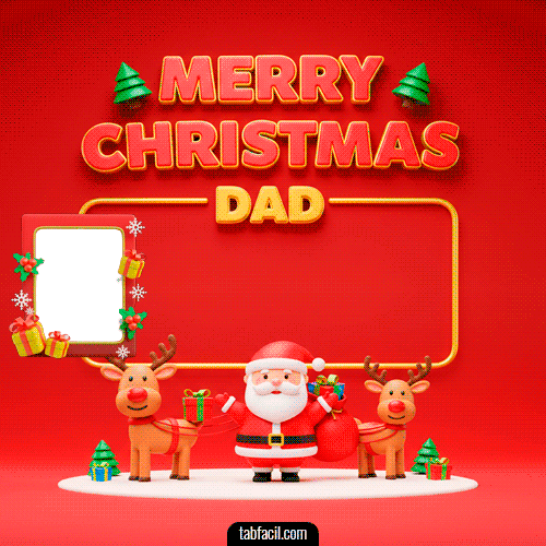 Generar marco foto Merry Christmas DAD