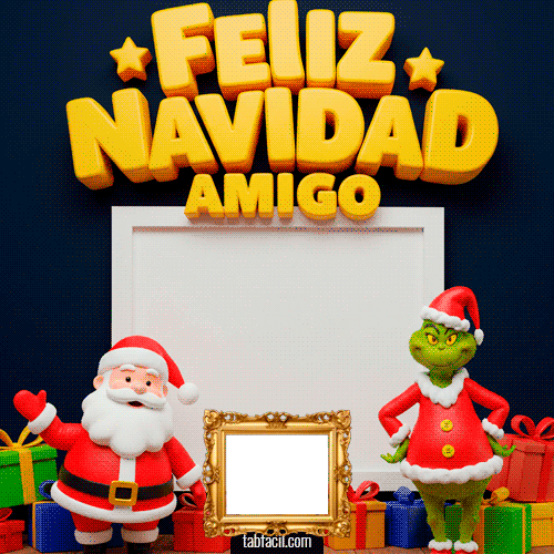Generar marco foto Feliz Navidad Amigo