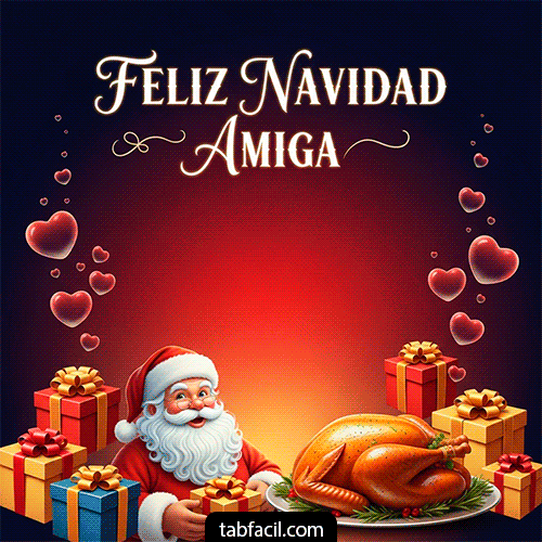 Generar Gif Feliz Navidad Amiga II
