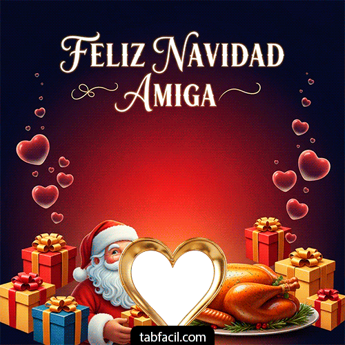 Generar marco foto Feliz Navidad Amiga II