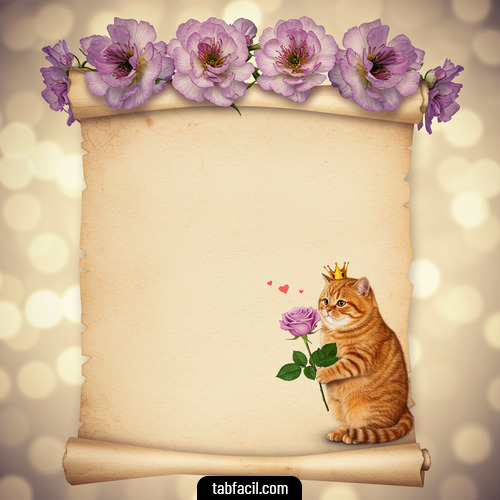 Imagen de Papel pergamino con gatito Sofia