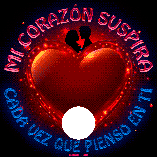 Gif Pergamino marco pareja corazon rosas