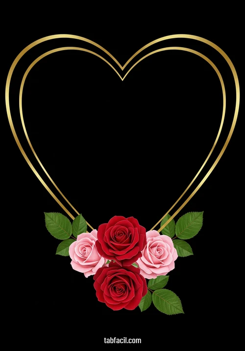 Imagen de Rosas y Corazon de oro Sofia